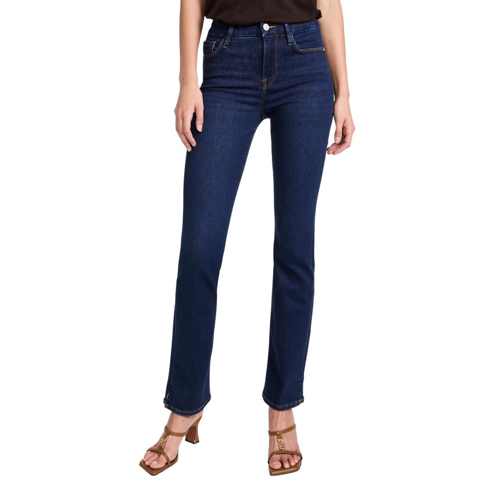 Frame Classic Dark Blue Le Mini Boot Size 26 Denim Jeans - Picture 1 of 4